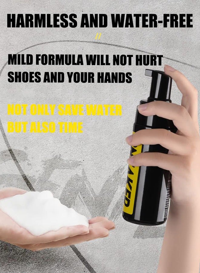 Shoe Cleaning Kit for Sneaker Foam Cleaner with Shoe Brush and Microfiber Towel for Athletic Shoes White Shoes Boot Canvas Leather Shoes and More - Image 4