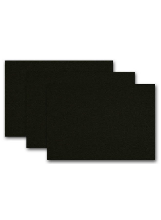 Premium Colored Blank 4X6 Card Stock (50 Pack Black Licorice)