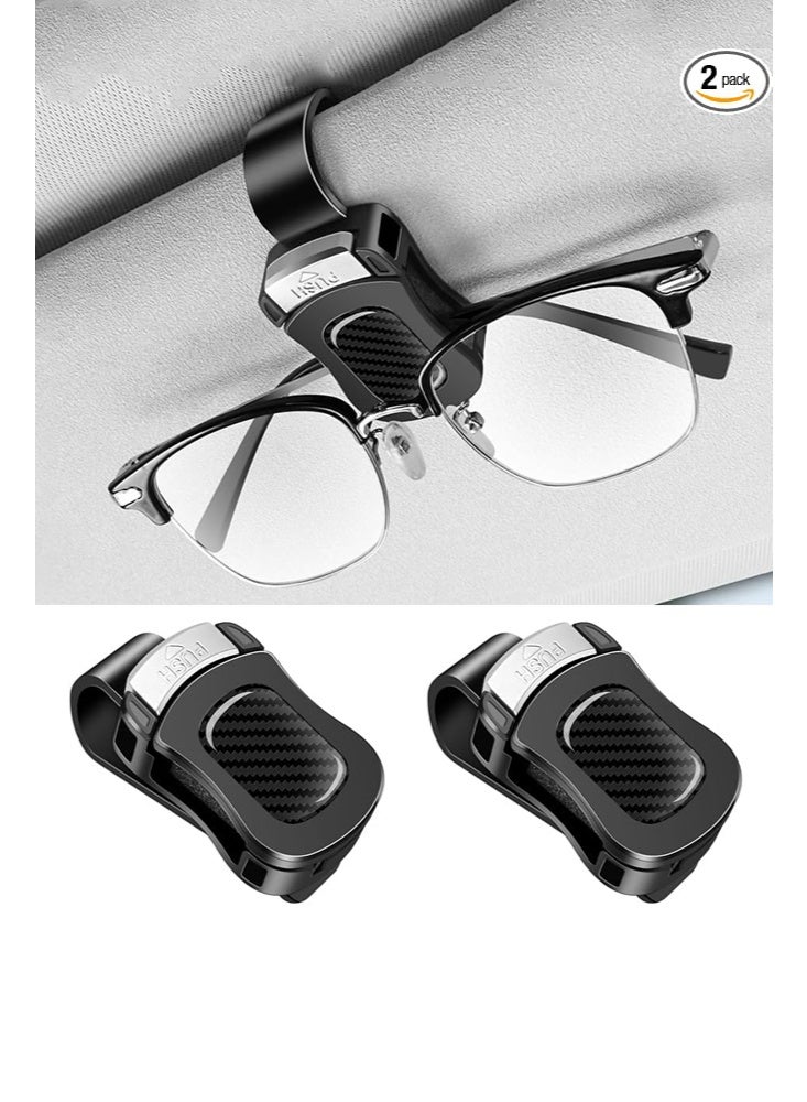 حامل نظارات شمسية متعدد الوظائف للسيارة مكون من قطعتين، منظم للنظارات للسيارات، تصميم قبضة آمنة مناسب لجميع النظارات، ملحقات سيارات أنيقة للسائقين - Image 2