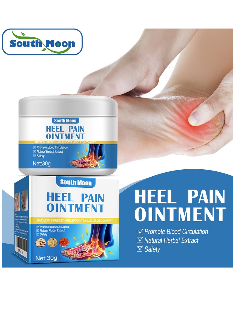 SOUTH MOON Aching Bunion Relief Cream Heel Pain Relief Cream, Joint Pain Ointment Joint Toe Heel Spur Foot Cream Stiffness Arching Heel Ankle Massage Cream Arching Bunion Pain Relief Ointment 30g - Image 1