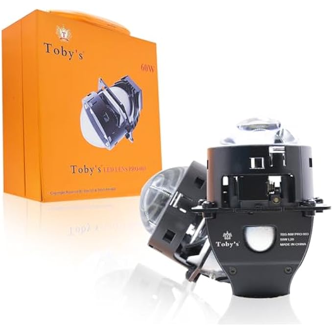 توبيز عدسة بروجيكتور 60 وات برو 003 تناسب جميع أنواع المصابيح الأمامية HID 5500 كلفن - Image 1