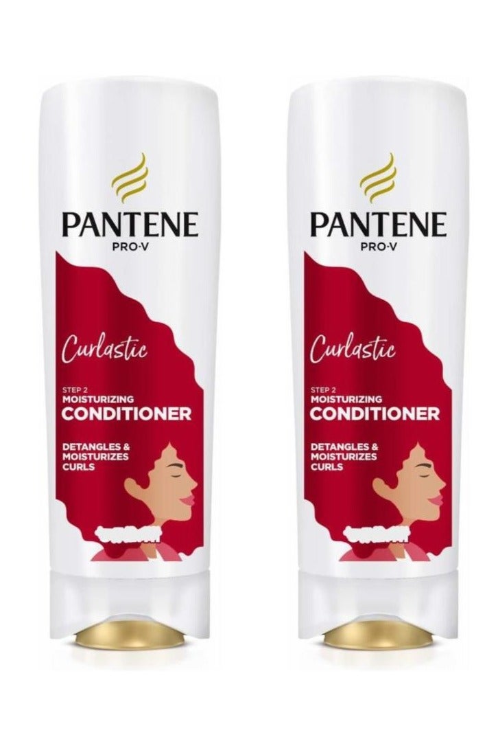 بانتين بلسم برو-في كيرلاستيك الخالي من الكبريتات لترطيب عميق للشعر المجعد، قطعتين، 2*90 مل