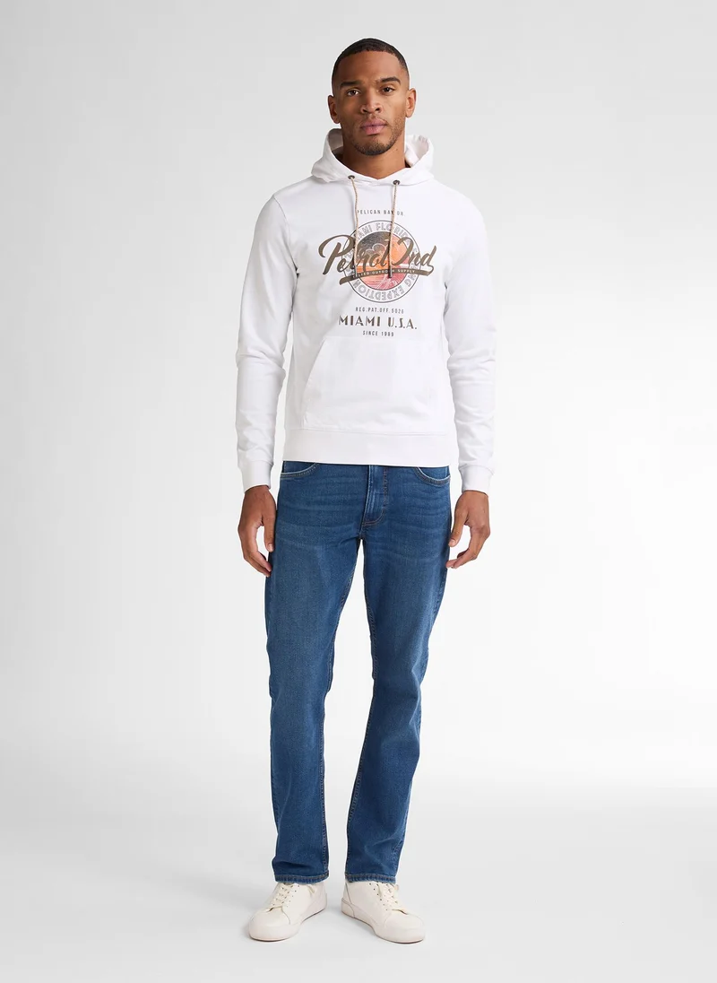 Petrol Industries Men Sweater Hooded Print