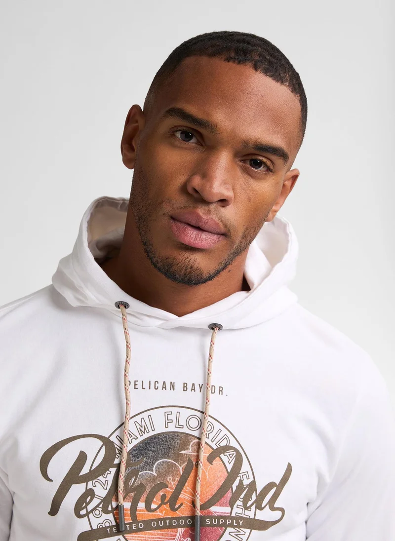 Petrol Industries Men Sweater Hooded Print