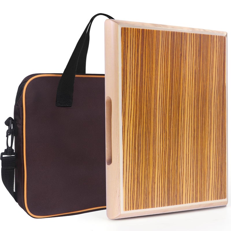 AKLOT Cajon12 94 17 Portable Box Drum ZebraWood Percussion Box Beat Box WCajones Internal Adjustable Snares StringsWrenchHand Drum Carring Bag - Image 2