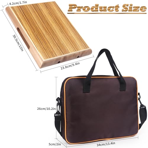 AKLOT Cajon12 94 17 Portable Box Drum ZebraWood Percussion Box Beat Box WCajones Internal Adjustable Snares StringsWrenchHand Drum Carring Bag - Image 3