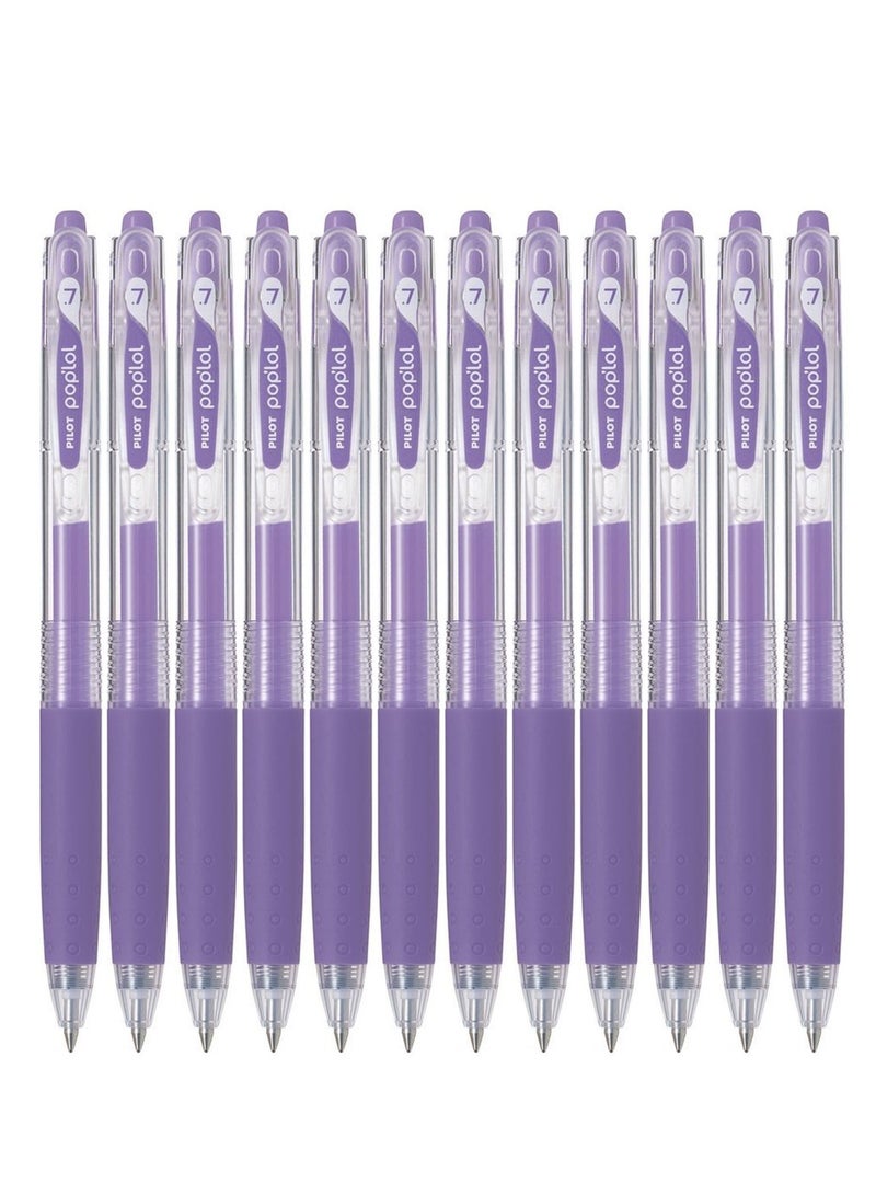 PILOT قلم جيل حبر سائل 12 قطعة بحبر بنفسجي - Image 1