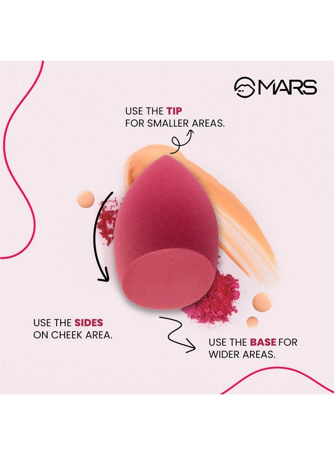 Mars Master Blender For Makeup Dualsided Excellence Flat For Precision Premium Material Durable Less Product Absorption Slant Shaped For Even Application - Image 2