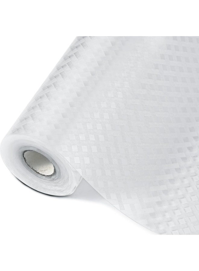 لاكام Waterproof Drawer Liners, Non-Slip EVA Shelf Mats, Oil-Proof Kitchen Cabinet Liners for Drawers, Shelves & Countertops, Clear Diamond Pattern, Durable Material (30x610cm, Transparent) - Image 1