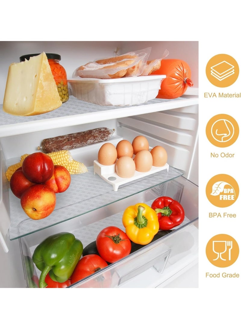 لاكام Waterproof Drawer Liners, Non-Slip EVA Shelf Mats, Oil-Proof Kitchen Cabinet Liners for Drawers, Shelves & Countertops, Clear Diamond Pattern, Durable Material (30x610cm, Transparent) - Image 4