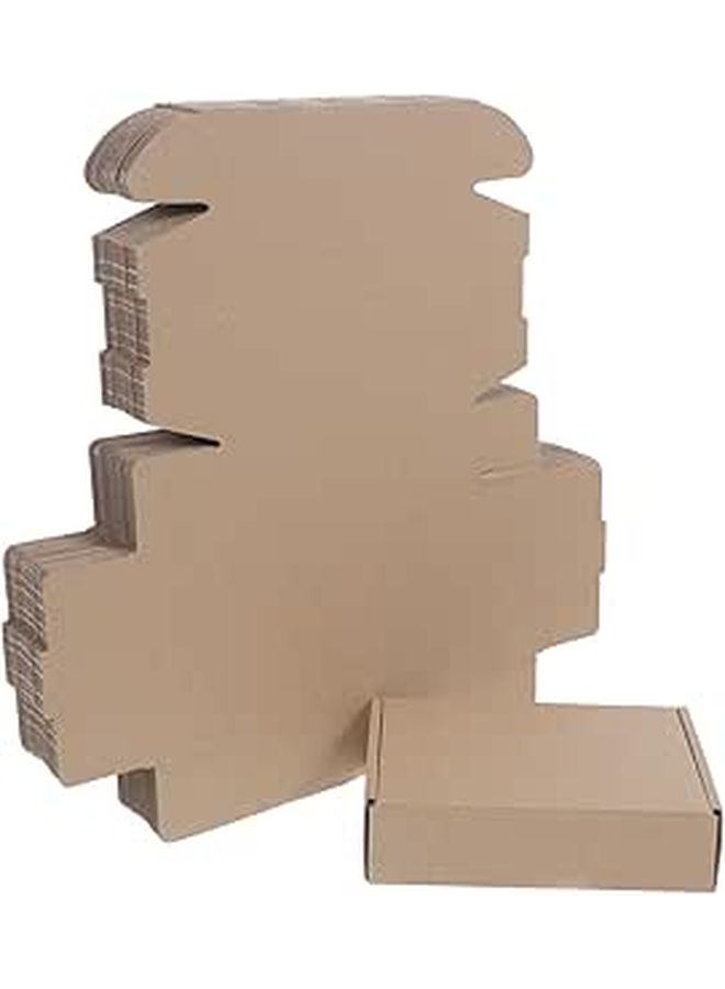 Triple Layer E Flute Small Shipping Boxes 150x100x40mm 25pcs Kraft Mailer for Packaging - Image 1