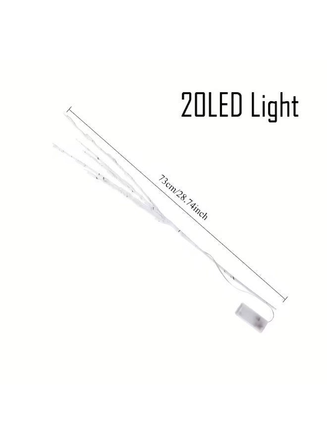 Lyaxm 2-Pieces Lighted Branches for Vases, Lighted Artificial Twig Birch Branch with Fairy Lights  Battery Operated, White Willow Branch with Lights for for Elegant Indoor Christmas and New Year Decor, Stylish Home Accessories, Reading Light Decor - Suitable for Holiday Occasions,Batteries Not Included - Image 3