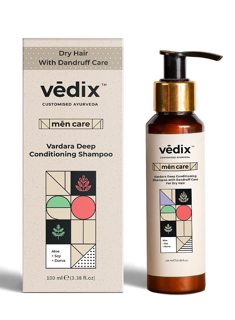 Vedix Ayurvedic Dandruff Care Shampoo For Men | Vardara Deep Conditioning Shampoo Customised for Dry Hair - 100ml - Image 1