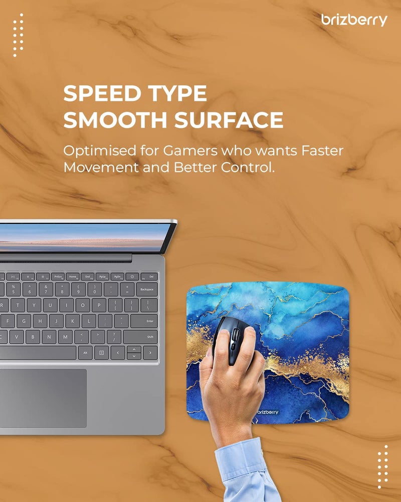 ARTBRIZ® Brizberry Mouse Pad, Optimised for Speed and Precision, Premium Anti Skid Rubber Base, for Office Desktop Laptop PC Mac, 240 x 210 x 3 mm (308CS - Pack of 1) - Image 2