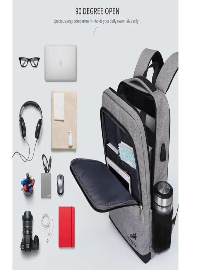 TRUE HUMAN EMPEROR®Multi-purpose backpack With USB charging Port Laptop,office,college,travel bag for men and women (WIZ) - Image 3