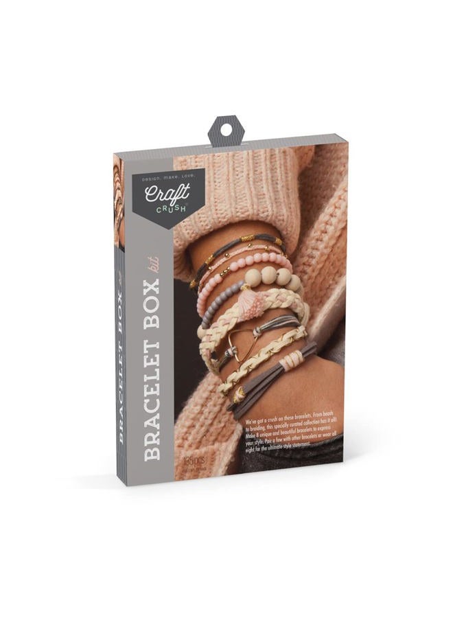 Craft Crush Bracelet Box: Blush - Makes 8 Beautiful Bracelets - Ages 13+ - Image 1