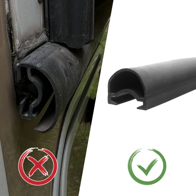 Wankic RV Slide Out Seal 1 * 15/16 Inch * 35' D-Seal Wiper Weather Stripping 018-312-EKD Replacement for RV Camper Slideout System Black Rubber - Image 4