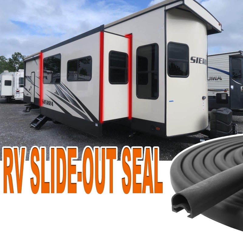 Wankic RV Slide Out Seal 1 * 15/16 Inch * 35' D-Seal Wiper Weather Stripping 018-312-EKD Replacement for RV Camper Slideout System Black Rubber - Image 2