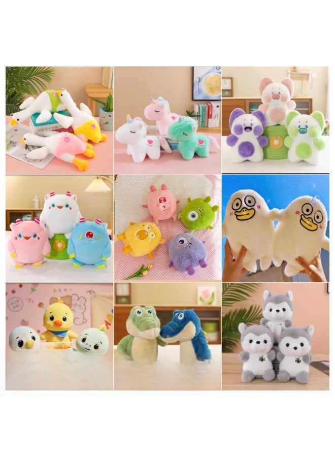 Boutique Eight-inch Grab Doll Machine Doll Plush Toy Small Wedding Throw Doll Doll 8-inch Flow-Color:8 Inch Star Officer-Height:8inch /20- 25cm About/random Color/single Price Grids - Image 2