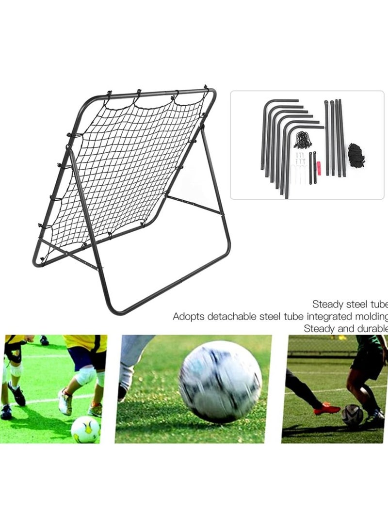 شو وو شبكة هدف كرة قدم قابلة للفصل من الفولاذ، شبكة هدف كرة قدم قابلة للطي والتعديل، شبكة هدف مساعدة في التصويب، معدات تدريب لتدريب كرة القدم والبيسبول - Image 2