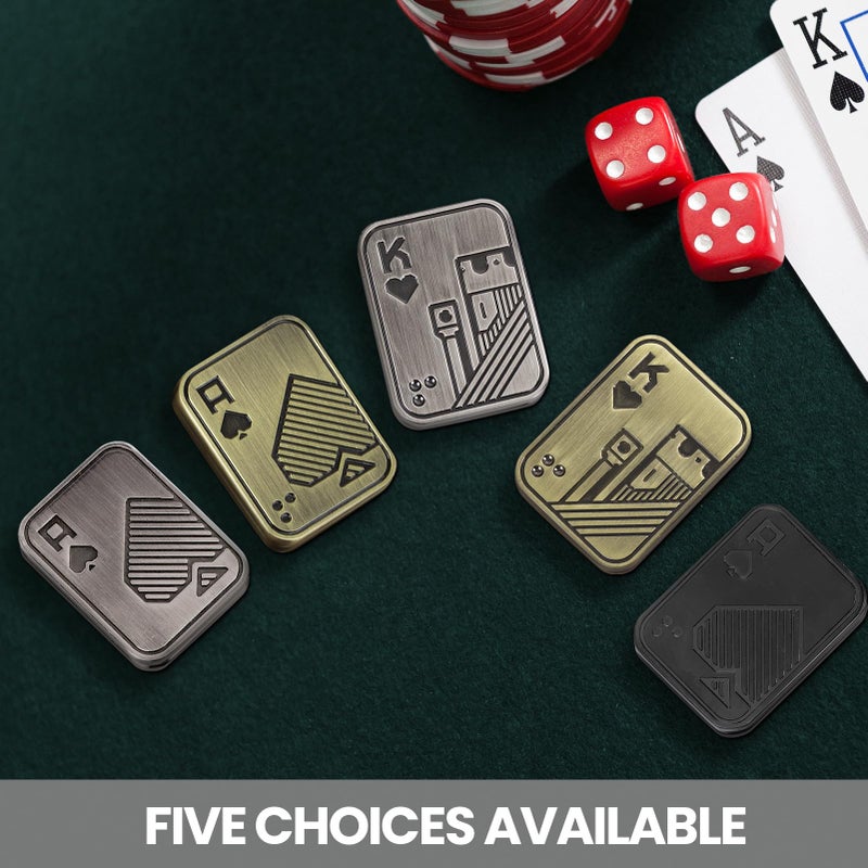 ITOKEY Fidget Toys Adults, Metal Magnetic Fidget Slider, EDC Poker Cards Fidget, Decompression Desk Toys to Relief Anxiety and Stress, Cool Gadgets with Click Sound, Gifts for Men Adults ADHD - Image 5