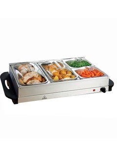 HEROCKX Electric Food Warmers ,4 Section Buffet Warmer Adjustable Heat,Easy Clean Stainless Steel, Portable & Great for Parties Holiday & Events  - Image 1