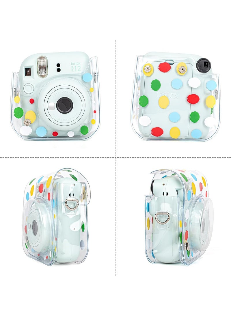 General Fuji Instax Mini 12 Case, Fujifilm Instax Mini 12 Instant Camera PVC Case with Adjustable Shoulder Strap  - Image 4