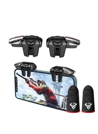 Game Trigger Finger Sleeve set, Pro Gamer Set, PUBG Mobile Trigger Game Controller 6 Finger Trigger Sensitive Shoot Compatible with iPhone and Android Most Phones Support COD PUBG ROS and more - pzsku/ZEDDD494DBCEDC1D438ABZ/45/1746397503/02fc0d00-2f33-4c08-a37f-402263850165