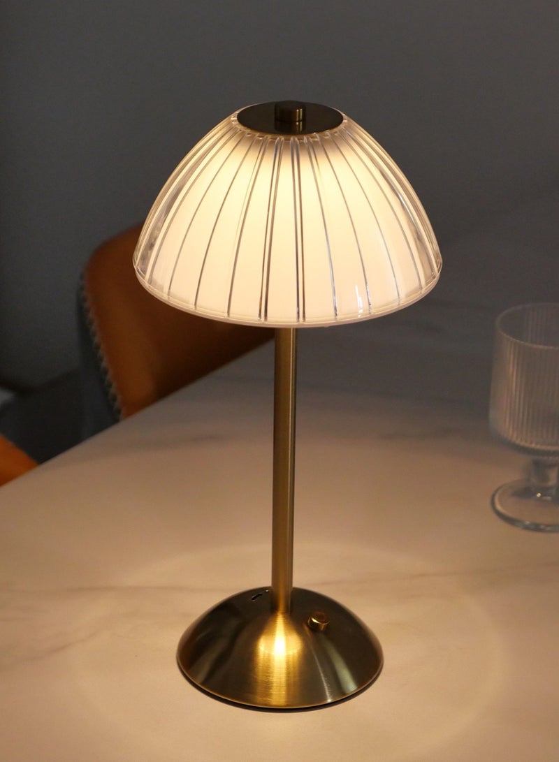 مصباح طاولة متزع عبر  مع قاعدة، التأثير الزخرفي الشعبي، يضيء الحياة اليومية الرقيقة - Image 1