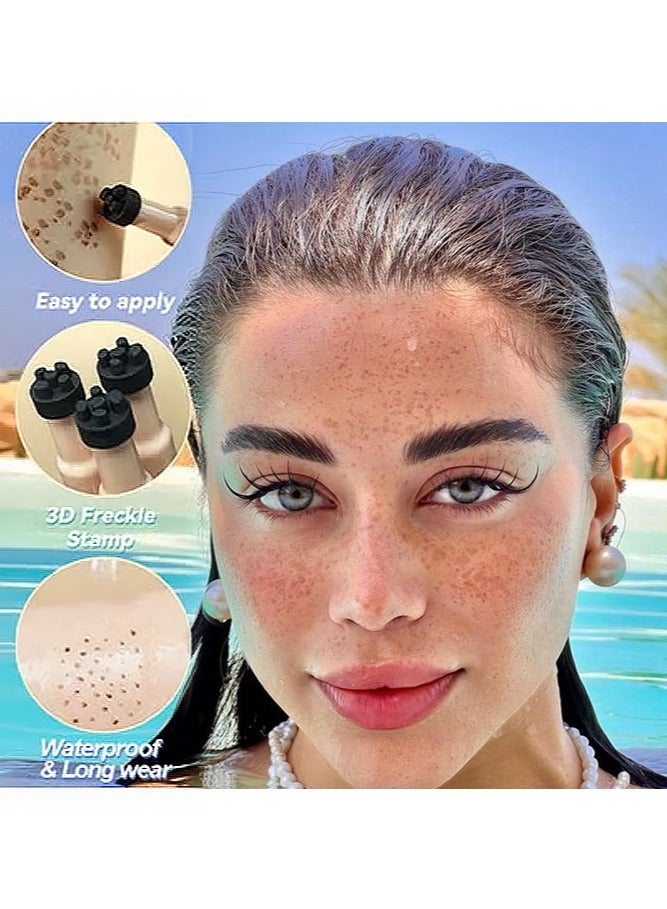 MOOYAM Freckle Stamp Pen ,Kiss From The Sun-Natural simulation of freckles, not easy to fade, waterproof quick dry, stamp freckle dot pen  03#Chestnut - Image 4