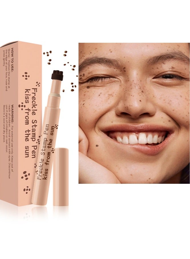 MOOYAM Freckle Stamp Pen ,Kiss From The Sun-Natural simulation of freckles, not easy to fade, waterproof quick dry, stamp freckle dot pen  03#Chestnut - Image 1