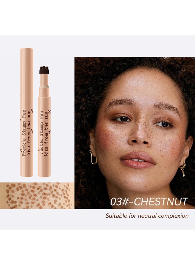 MOOYAM Freckle Stamp Pen ,Kiss From The Sun-Natural simulation of freckles, not easy to fade, waterproof quick dry, stamp freckle dot pen  03#Chestnut - Image 2