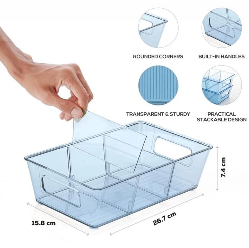 Plastic Refrigerator Organizer Bins  - Image 2