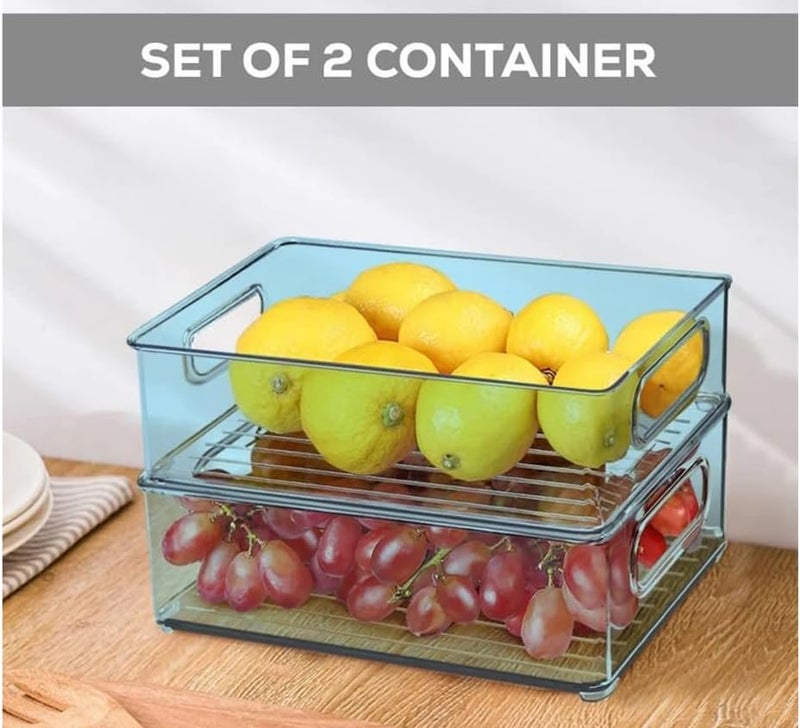 Plastic Refrigerator Organizer Bins  - Image 3