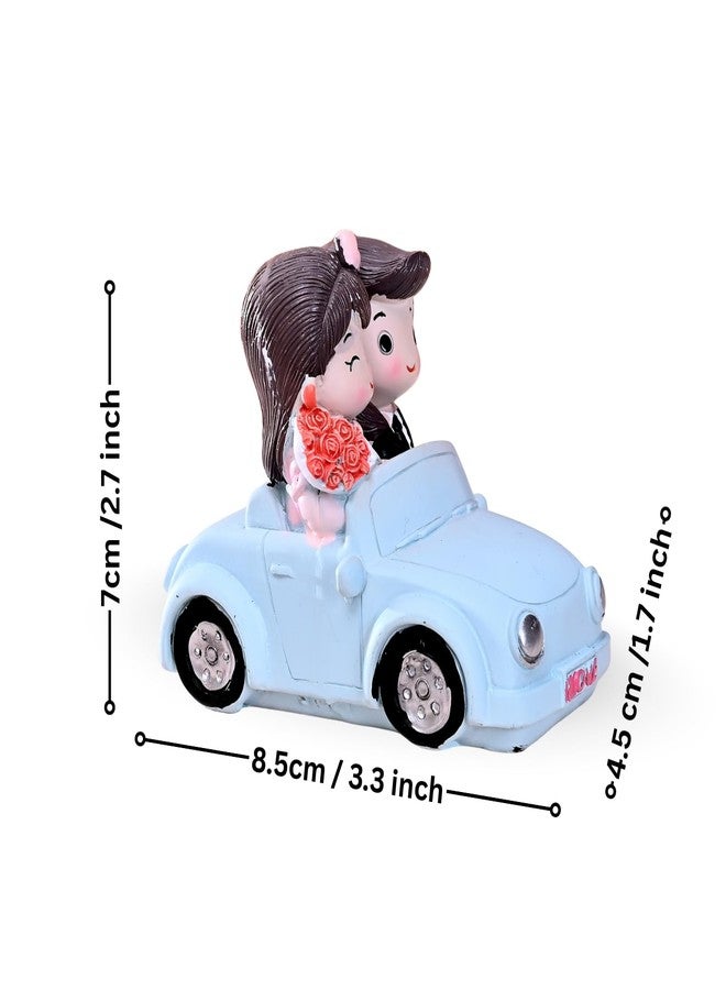 Ascension Romantic Love Wedding Cake Topper Figurine, Love Car Model, Romantic Couple Husband Wife Miniature Showpiece for Valentines Day, Home & Office Decoration, Wedding, Birthday Gift - Image 3