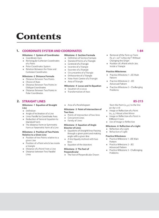 Arihant Skills in Mathematics for JEE Main & Advanced- Coordinate Geometry | Fully revised with Theory and Practice Milestones, JEE Focus Points, JEE Scanner for Theory-PYQs Syncing | For Exam Exam 2025-26