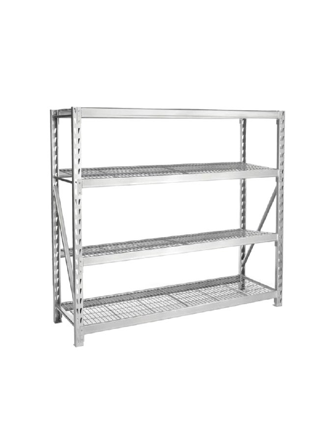 Tactix High-Quality and Durable Freestanding Shelf Rack Grey 329050NB 
