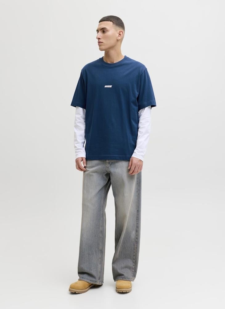 JACK & JONES Logo Crew Neck T-Shirt - Image 3