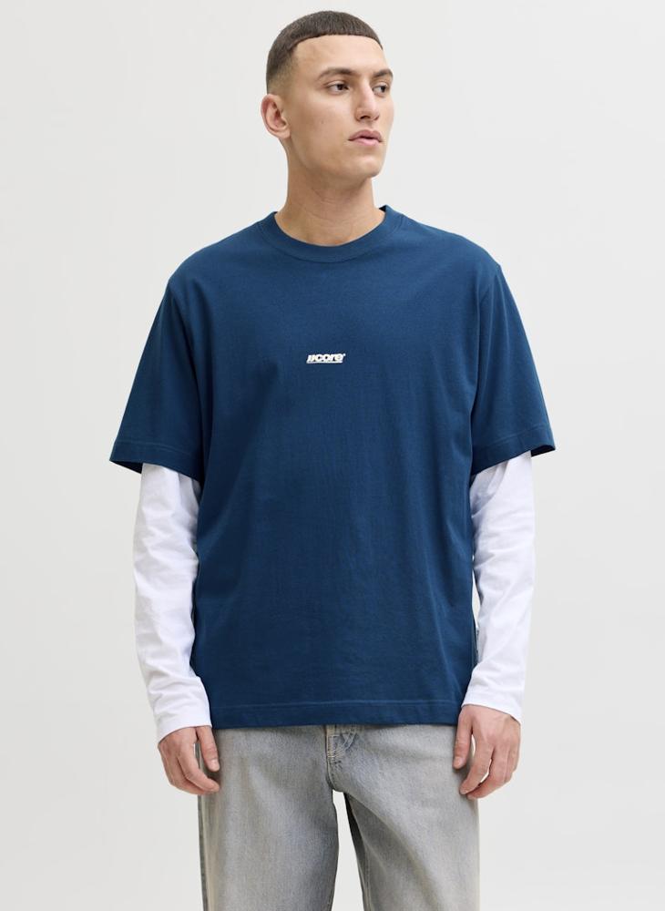 JACK & JONES Logo Crew Neck T-Shirt - Image 1