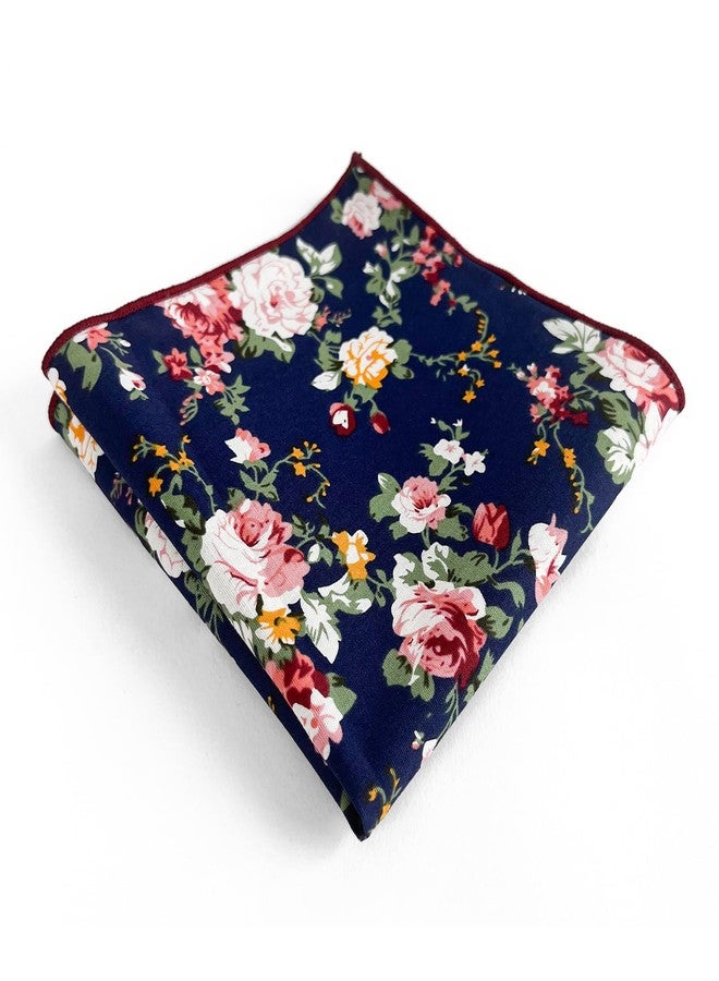 SUNOVELTIES Floral Print Handkerchiefs Cotton Flower Hankie Pocket Square Mens Boys Wedding Costume Accessories - Image 5