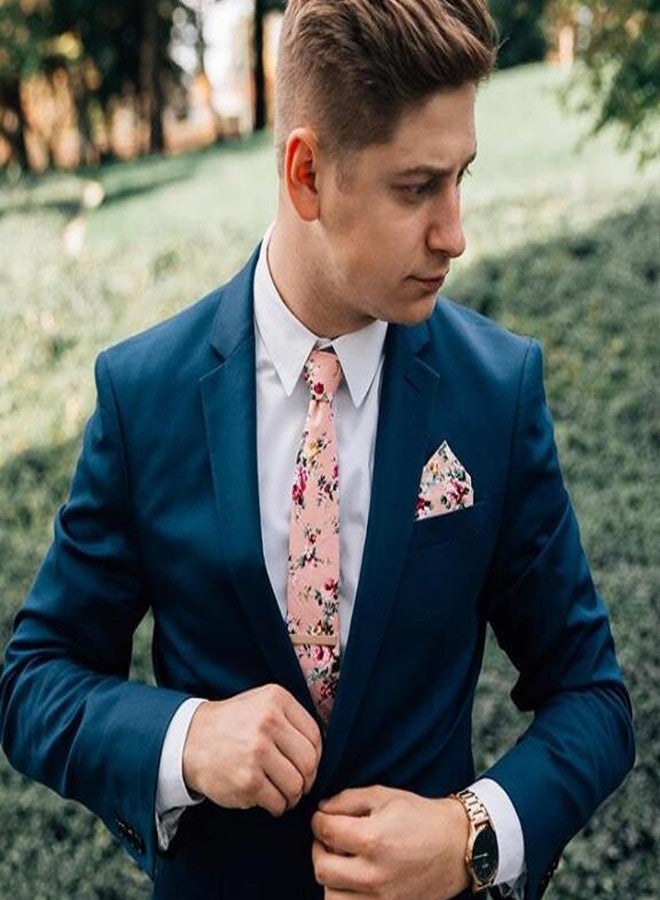 SUNOVELTIES Floral Print Handkerchiefs Cotton Flower Hankie Pocket Square Mens Boys Wedding Costume Accessories - Image 2