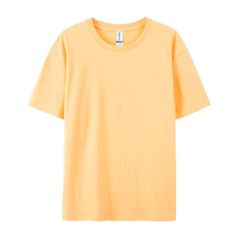 Caribbean 79000-180G Pure Cotton Round Neck Short-Sleeved T-Shirt Trendy Loose And Printable - Image 1