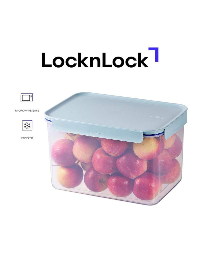 LocknLock حاوية طعام مستطيلة كلاسيكية بلس من لوكن لوك – 6 لتر باللون النعناعي، قفل من 4 جوانب، قابلة للتكديس ومضادة للتسرب - Image 1