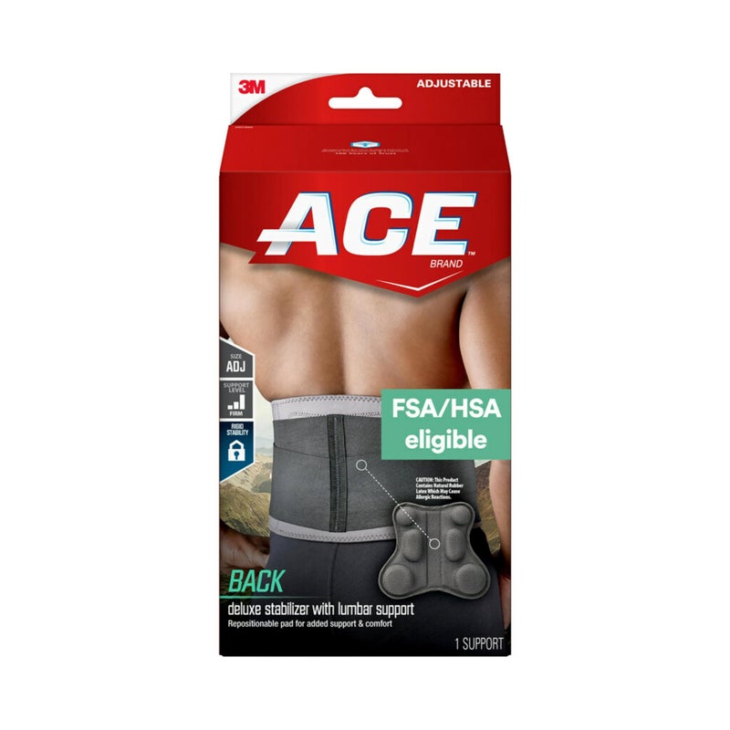 ACE Deluxe Back Stabilizer, with Lumbar Support, Back Brace, Doctor Developed, Adjustable, Helps with Herniated Discs and Sciatica - Image 1