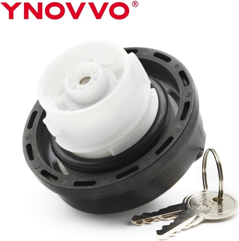 Ynovvo غطاء خزان الوقود 05278655AB، غطاء خزان الوقود الأصلي القابل للقفل بديل لـ OEM 5278655AA 05278655AB K05278655AB هيكل معزز ومتين - Image 2