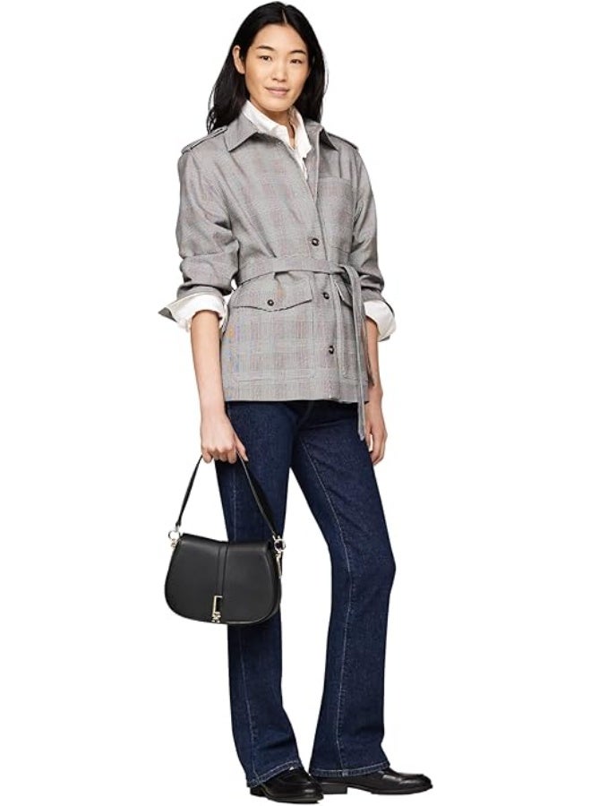 Tommy Hilfiger Denim حقيبة كروسبودي نسائية من تومي هيلفيغر - أسود - Image 5