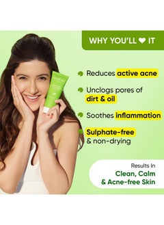 Dot & Key Cica Face Wash For Acne Prone Skin, 2% Salicylic Acid Face Wash With Green Tea | For Oily & Sensitive Skin | Sulphate Free Face Wash For Men & Women | Oil Control Face Wash With Zinc | 175Ml  - Image 3