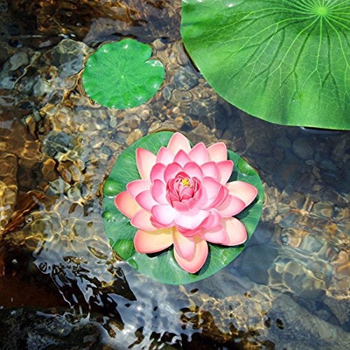 Superdream Water Floating Foam Large Lotus Flower for Pond Decor, Set of 6 - Image 3