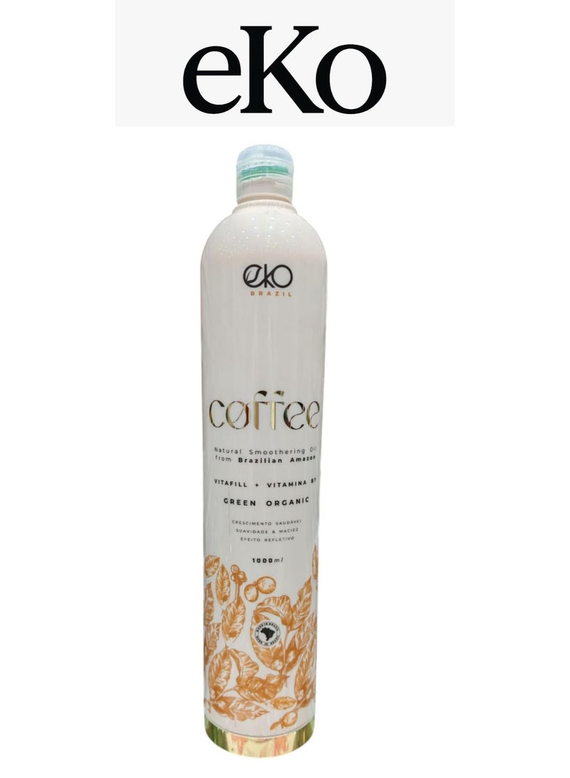 Eko Brazil Coffee Organic Hair Protein Treatment – Smooth & Repair – 1000ml - Image 1