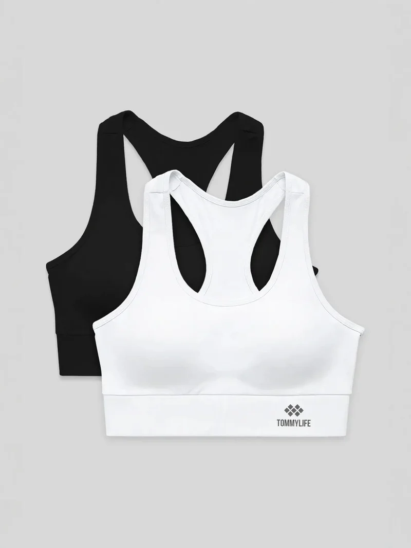 TOMMYLIFE TOMMY Fitted Sleeveless Crop Sports Top